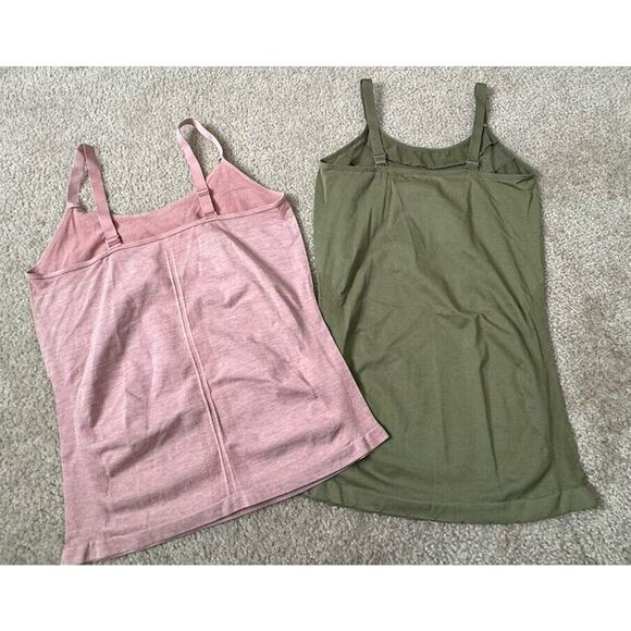 Kathy Maternity Tank Punk & Green Bundle Adjustable Straps Women’s Size Medium - Picture 2 of 9
